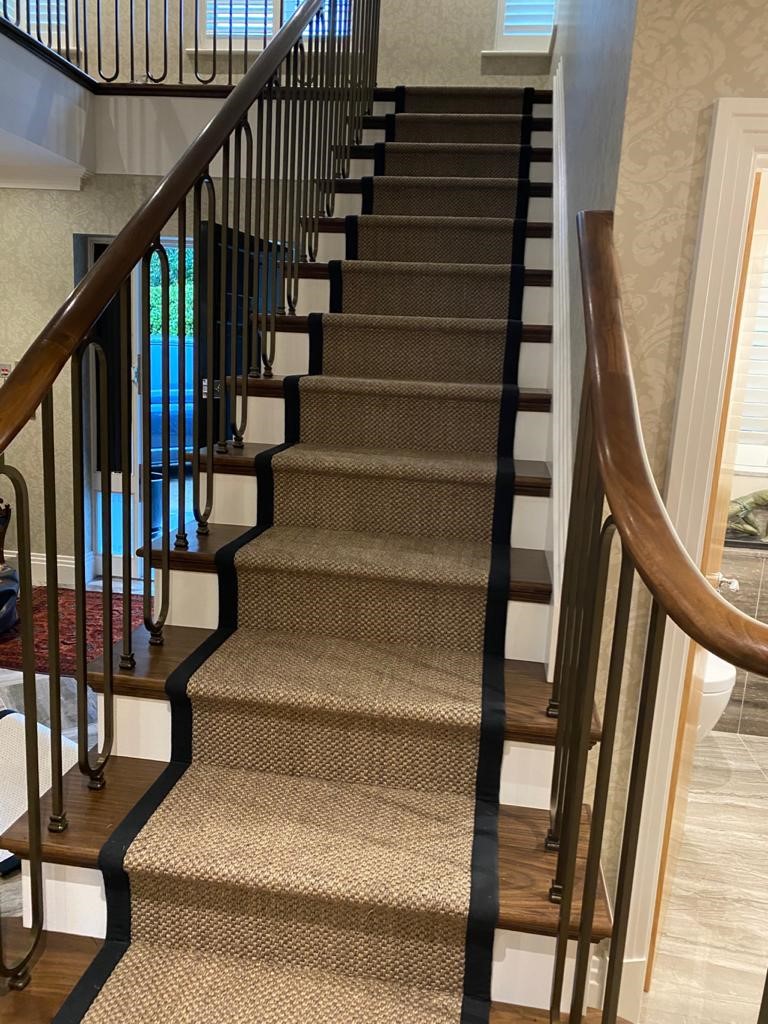 Sisal on stairs country carpets 